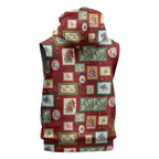 Aussie Birds Christmas La La Land Sleeveless Hoodie Red Vintage Stamp Edition - Aussie Hoodie