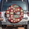 Aussie Birds Christmas La La Land Spare Tire Cover Red Vintage Stamp Edition - Aussie Hoodie