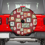 Aussie Birds Christmas La La Land Spare Tire Cover Red Vintage Stamp Edition - Aussie Hoodie