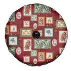 Aussie Birds Christmas La La Land Spare Tire Cover Red Vintage Stamp Edition - Aussie Hoodie