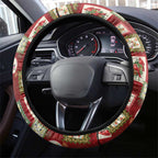 Aussie Birds Christmas La La Land Steering Wheel Cover Red Vintage Stamp Edition - Aussie Hoodie
