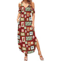 Aussie Birds Christmas La La Land Summer Maxi Dress Red Vintage Stamp Edition - Aussie Hoodie