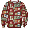 Aussie Birds Christmas La La Land Sweatshirt Red Vintage Stamp Edition - Aussie Hoodie