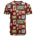Aussie Birds Christmas La La Land T Shirt Red Vintage Stamp Edition - Aussie Hoodie