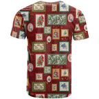 Aussie Birds Christmas La La Land T Shirt Red Vintage Stamp Edition - Aussie Hoodie