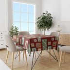 Aussie Birds Christmas La La Land Tablecloth Red Vintage Stamp Edition - Aussie Hoodie