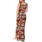 Aussie Birds Christmas La La Land Tank Maxi Dress Red Vintage Stamp Edition - Aussie Hoodie