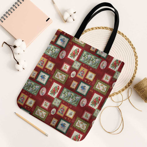Aussie Birds Christmas La La Land Tote Bag Red Vintage Stamp Edition - Aussie Hoodie