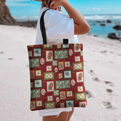 Aussie Birds Christmas La La Land Tote Bag Red Vintage Stamp Edition - Aussie Hoodie