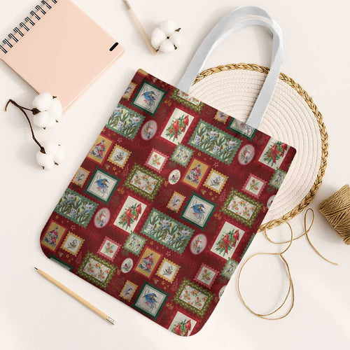Aussie Birds Christmas La La Land Tote Bag Red Vintage Stamp Edition - Aussie Hoodie