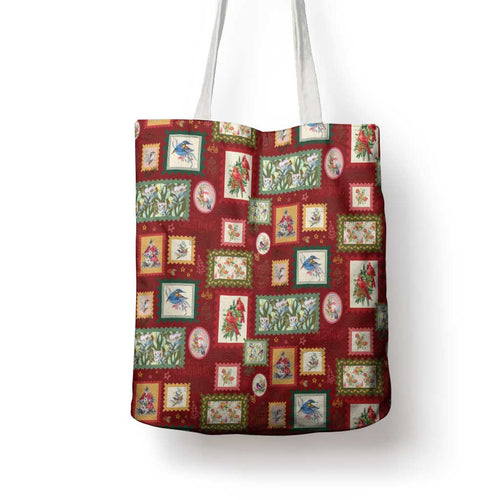 Aussie Birds Christmas La La Land Tote Bag Red Vintage Stamp Edition - Aussie Hoodie