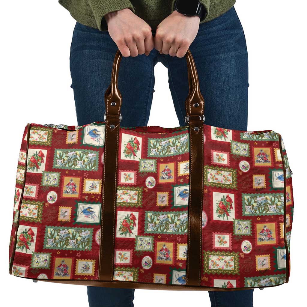 Aussie Birds Christmas La La Land Travel Bag Red Vintage Stamp Edition - Aussie Hoodie
