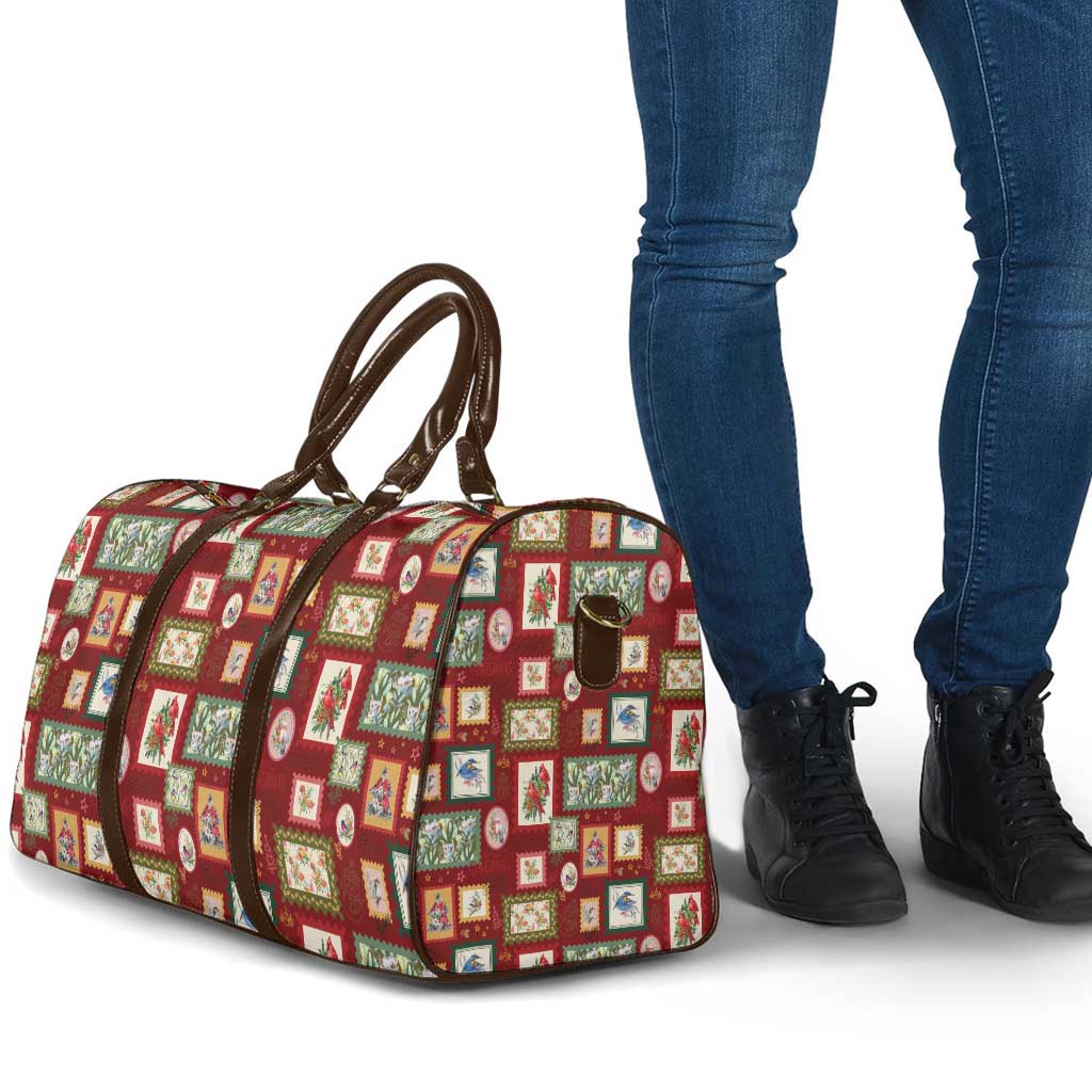 Aussie Birds Christmas La La Land Travel Bag Red Vintage Stamp Edition - Aussie Hoodie