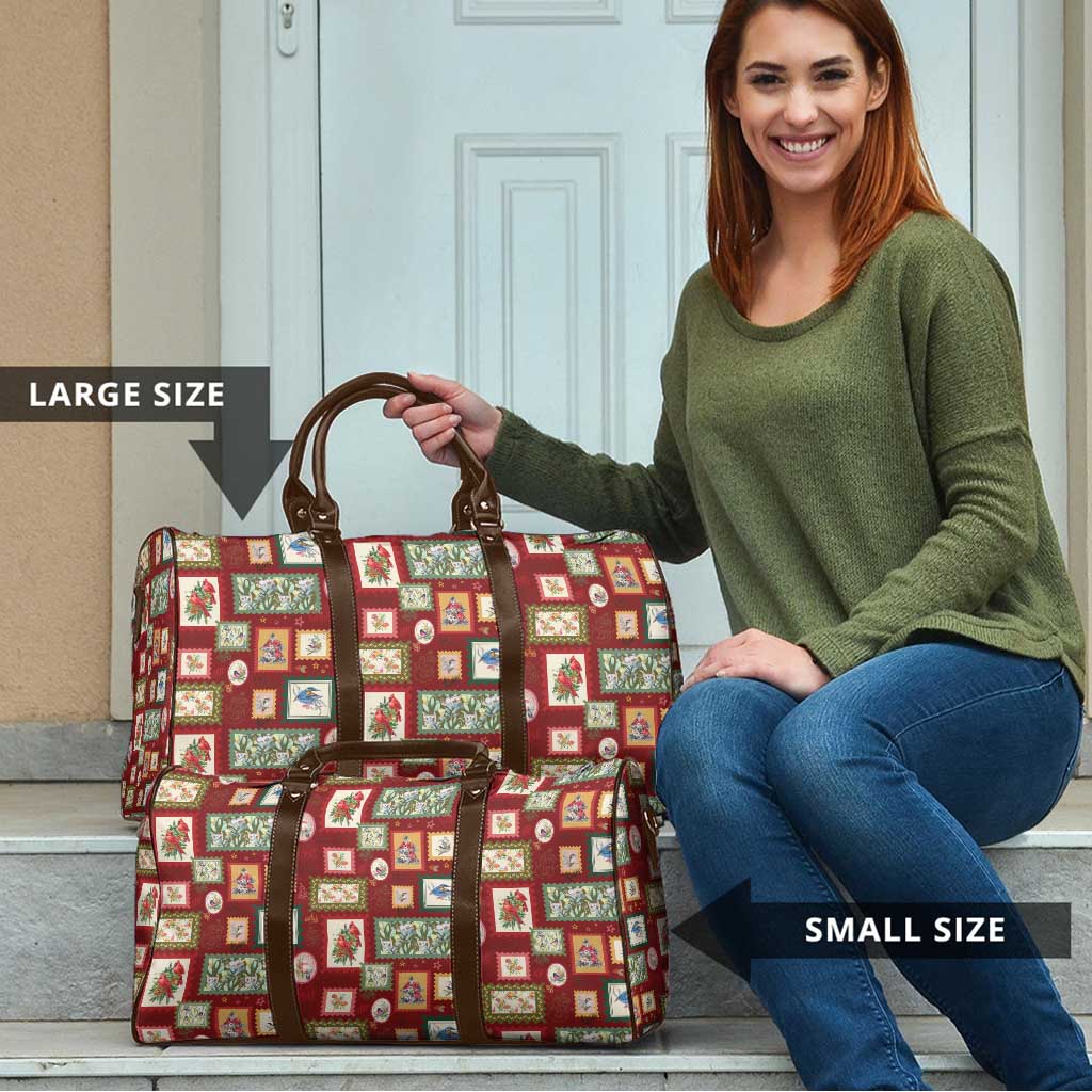 Aussie Birds Christmas La La Land Travel Bag Red Vintage Stamp Edition - Aussie Hoodie