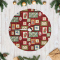 Aussie Birds Christmas La La Land Tree Skirt Red Vintage Stamp Edition - Aussie Hoodie