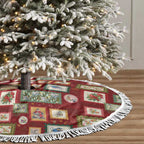 Aussie Birds Christmas La La Land Tree Skirt Red Vintage Stamp Edition - Aussie Hoodie