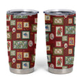 Aussie Birds Christmas La La Land Tumbler Cup Red Vintage Stamp Edition - Aussie Hoodie