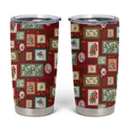 Aussie Birds Christmas La La Land Tumbler Cup Red Vintage Stamp Edition - Aussie Hoodie