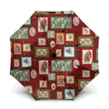 Aussie Birds Christmas La La Land Umbrella Red Vintage Stamp Edition - Aussie Hoodie