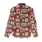 Aussie Birds Christmas La La Land Women Casual Shirt Red Vintage Stamp Edition - Aussie Hoodie