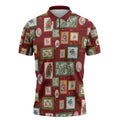 Aussie Birds Christmas La La Land Zipper Polo Shirt Red Vintage Stamp Edition - Aussie Hoodie