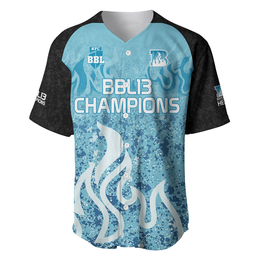 Custom Brisbane Heat Champions BBL13 Baseball Jersey