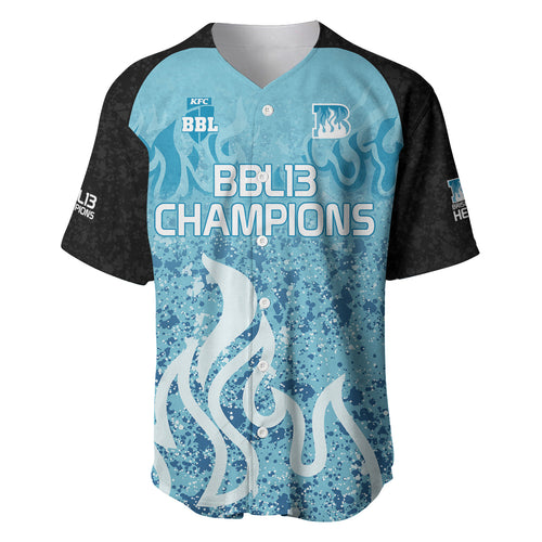Custom Brisbane Heat Champions BBL13 Baseball Jersey