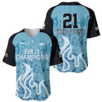Custom Brisbane Heat Champions BBL13 Baseball Jersey