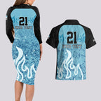 Custom Brisbane Heat Champions BBL13 Couples Matching Long Sleeve Bodycon Dress and Hawaiian Shirt