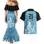 Custom Brisbane Heat Champions BBL13 Couples Matching Mermaid Dress and Hawaiian Shirt