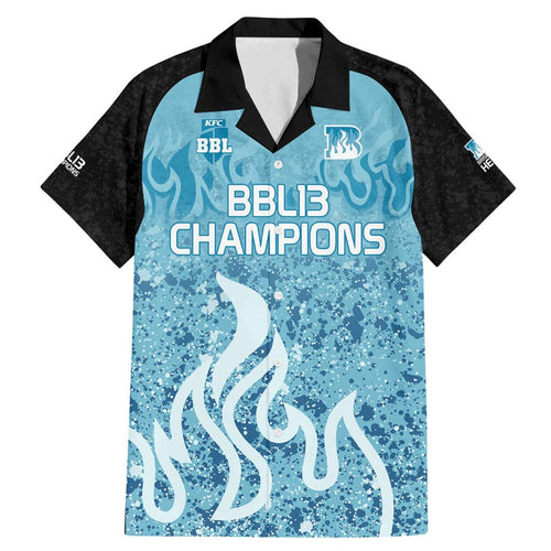 Custom Brisbane Heat Champions BBL13 Family Matching Mermaid Dress and Hawaiian Shirt