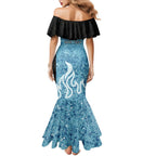 Custom Brisbane Heat Champions BBL13 Family Matching Mermaid Dress and Hawaiian Shirt