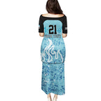 Custom Brisbane Heat Champions BBL13 Family Matching Puletasi and Hawaiian Shirt
