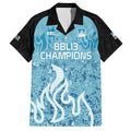 Custom Brisbane Heat Champions BBL13 Family Matching Short Sleeve Bodycon Dress and Hawaiian Shirt