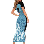 Custom Brisbane Heat Champions BBL13 Family Matching Short Sleeve Bodycon Dress and Hawaiian Shirt