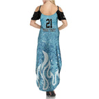 Custom Brisbane Heat Champions BBL13 Family Matching Summer Maxi Dress and Hawaiian Shirt