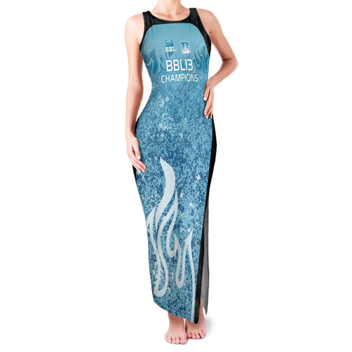 Custom Brisbane Heat Champions BBL13 Family Matching Tank Maxi Dress and Hawaiian Shirt