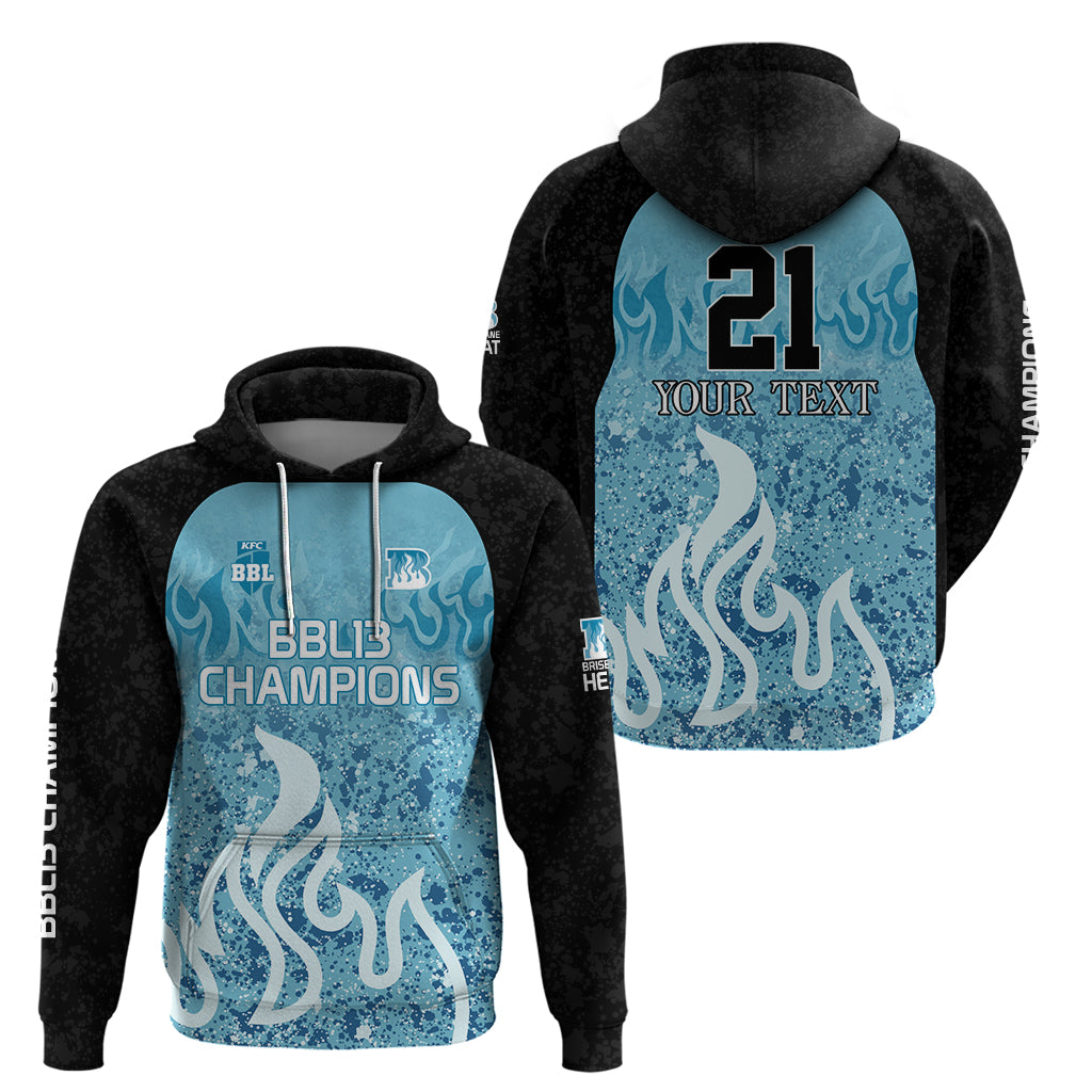 Custom Brisbane Heat Champions BBL13 Hoodie