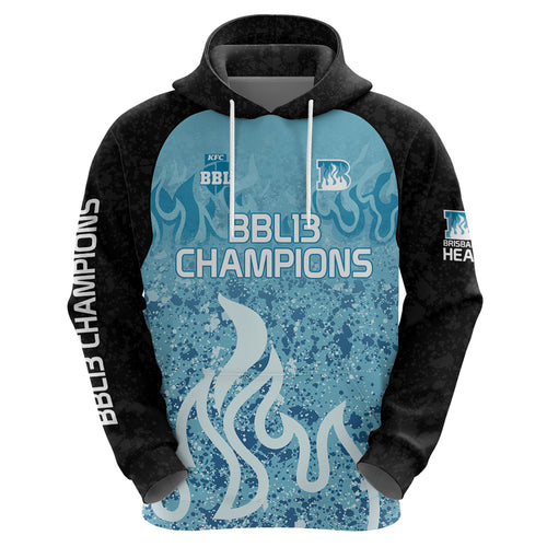 Custom Brisbane Heat Champions BBL13 Hoodie