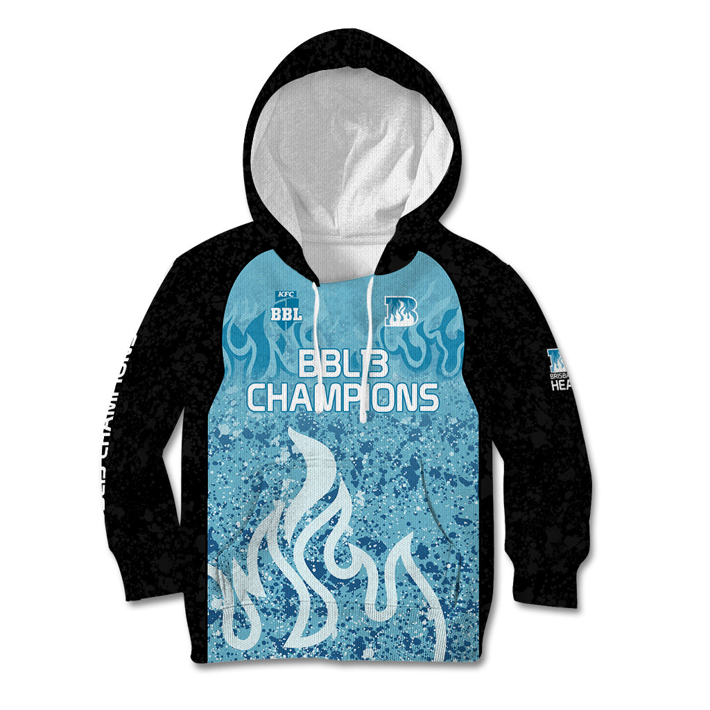 Custom Brisbane Heat Champions BBL13 Kid Hoodie