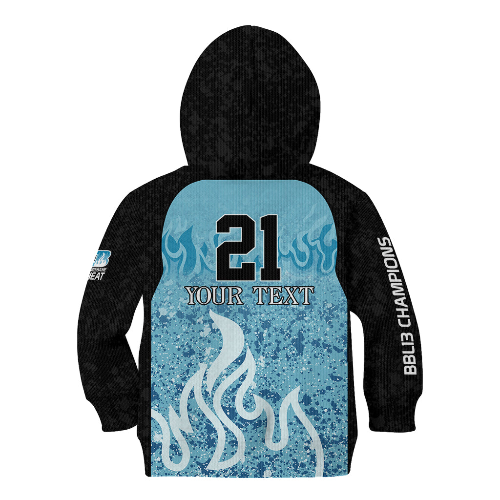 Custom Brisbane Heat Champions BBL13 Kid Hoodie