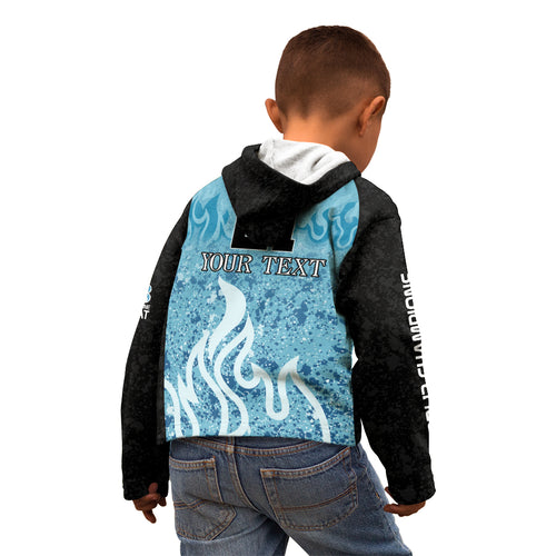 Custom Brisbane Heat Champions BBL13 Kid Hoodie