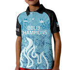 Custom Brisbane Heat Champions BBL13 Kid Polo Shirt