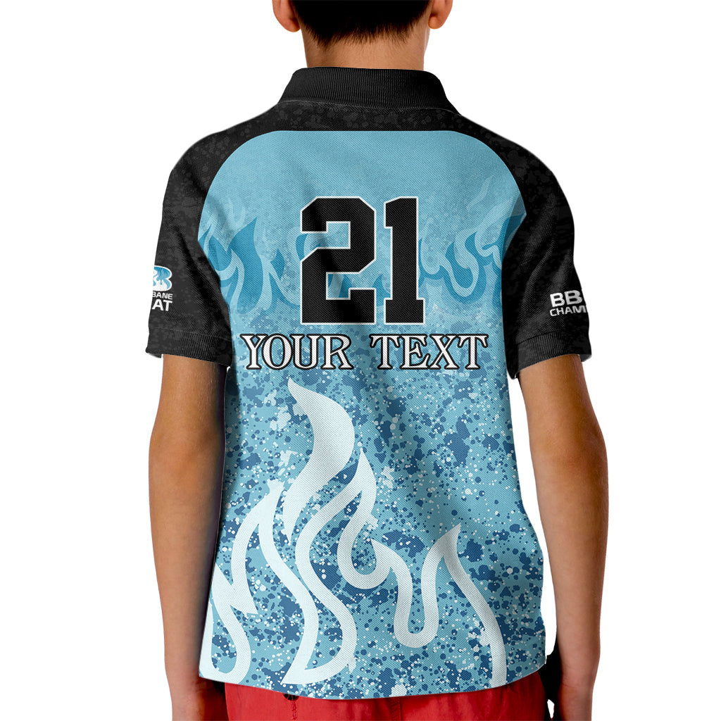 Custom Brisbane Heat Champions BBL13 Kid Polo Shirt
