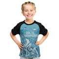 Custom Brisbane Heat Champions BBL13 Kid T Shirt