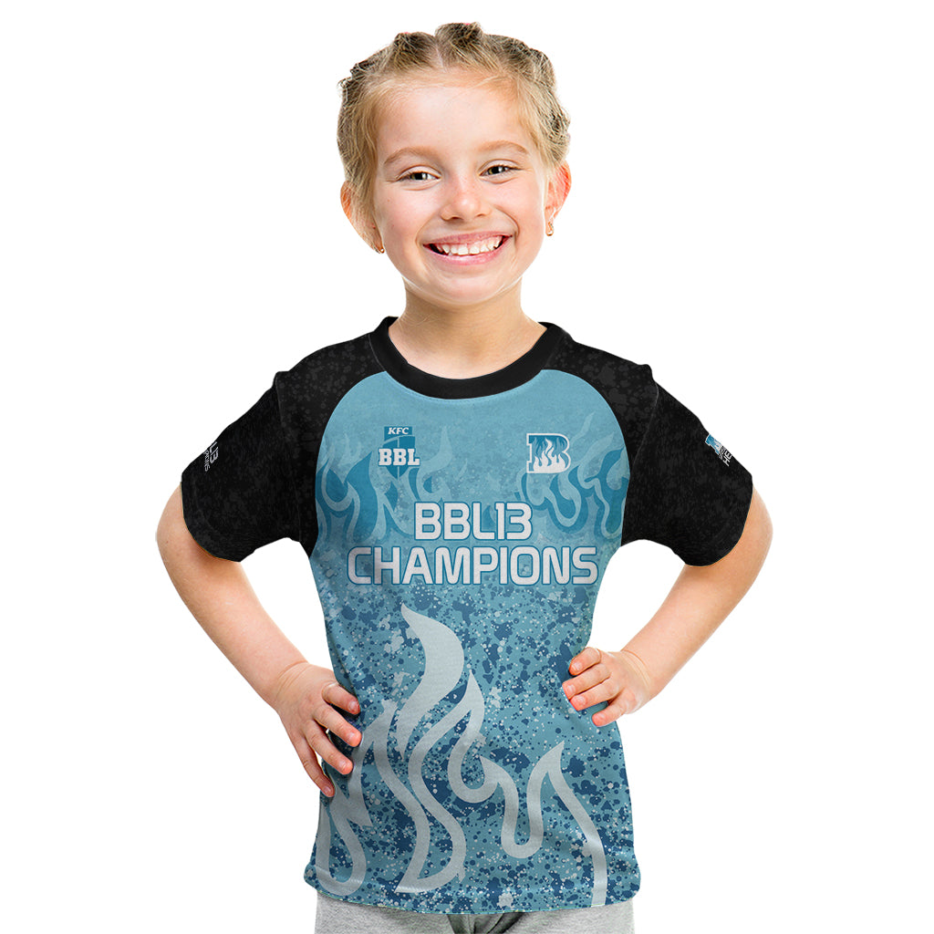 Custom Brisbane Heat Champions BBL13 Kid T Shirt