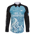 Custom Brisbane Heat Champions BBL13 Long Sleeve Button Shirt