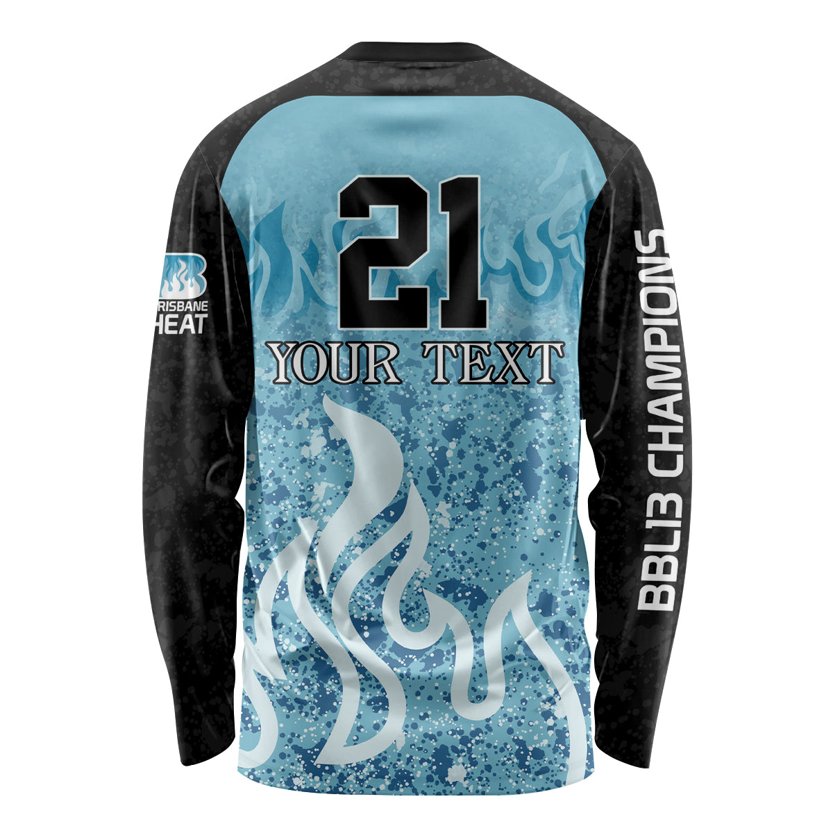 Custom Brisbane Heat Champions BBL13 Long Sleeve Shirt