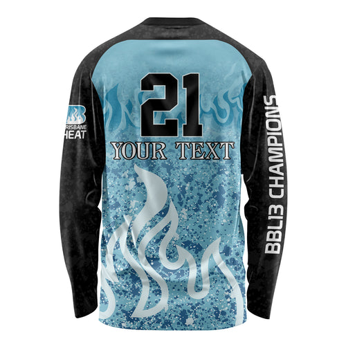 Custom Brisbane Heat Champions BBL13 Long Sleeve Shirt