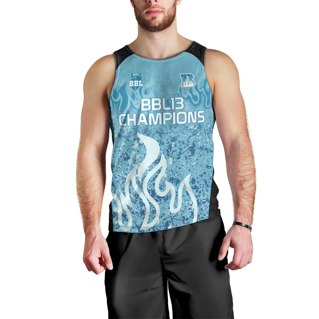 Custom Brisbane Heat Champions BBL13 Men Tank Top